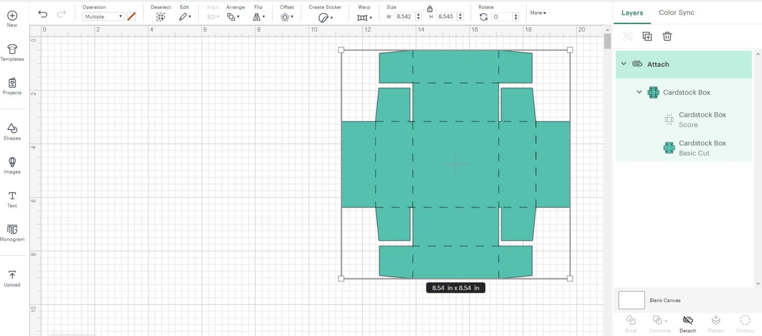 Score using the Cricut Explore