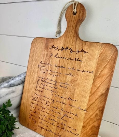 Recipe Cutting Board