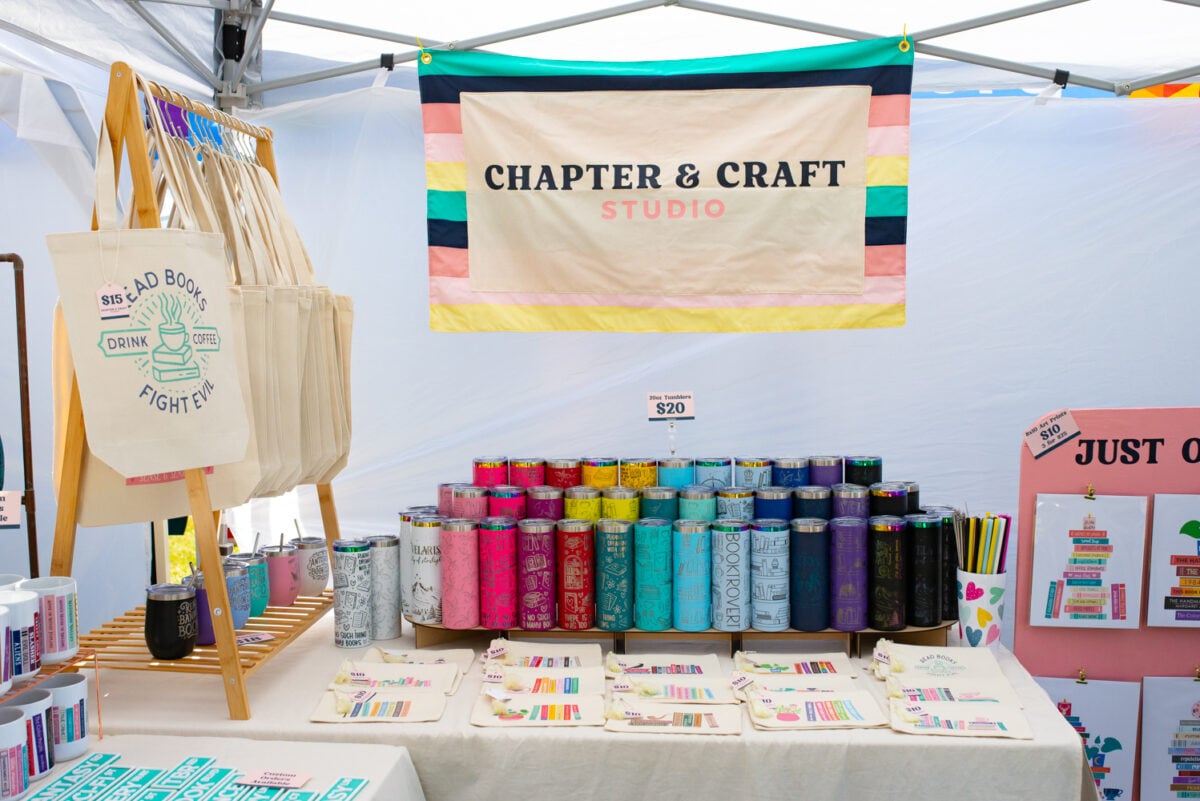 Chapter & Craft market booth