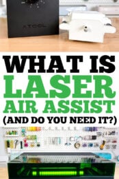 Wondering what the air assist can do for your laser? Here's how laser air assist helps you craft cleaner, better, and safer laser projects!