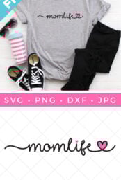 Mom Life SVG pin image
