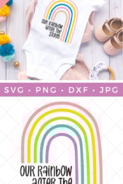 Our Rainbow After the Storm SVG pin image