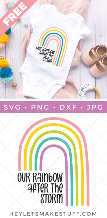 Our Rainbow After the Storm SVG pin image