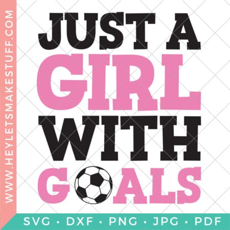 Just a Girl with Goals SVG security image