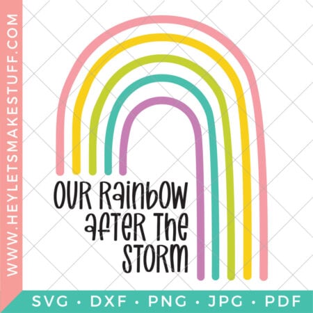 Our Rainbow After the Storm SVG security image