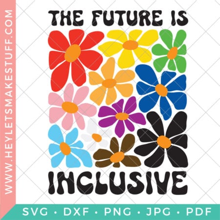 "the future is inclusive" SVG security image