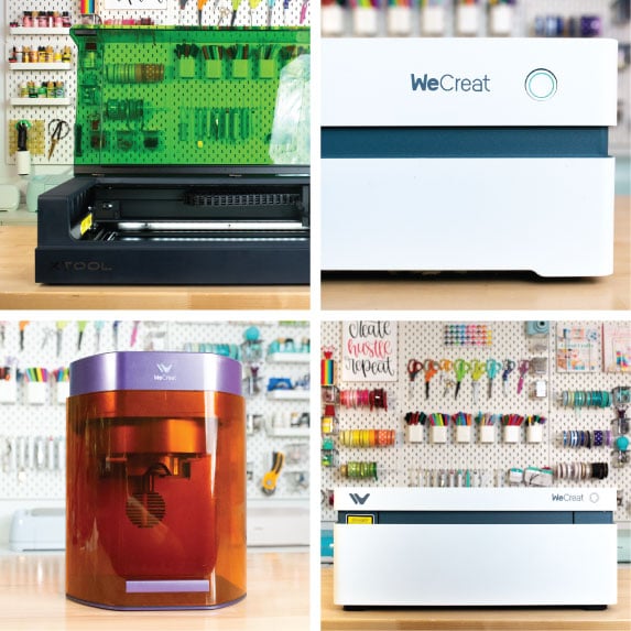 Collage of IR lasers