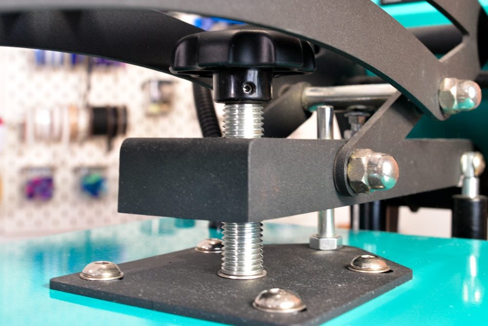 Heat press heat crank