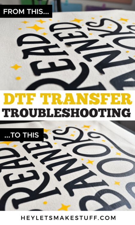 DTF Transfer troubleshooting pin image