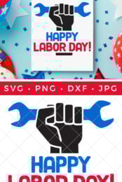 Pin Image - Happy Labor Day SVG
