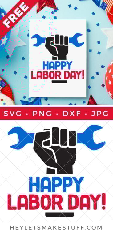 Pin Image - Happy Labor Day SVG