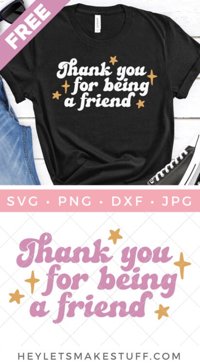 Thank You For Being a Friend Golden Girls SVG pin image