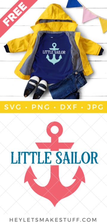 Little Sailor SVG pin image