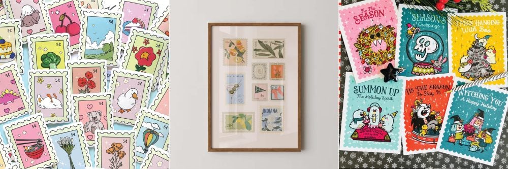 Collage of Stamps Products