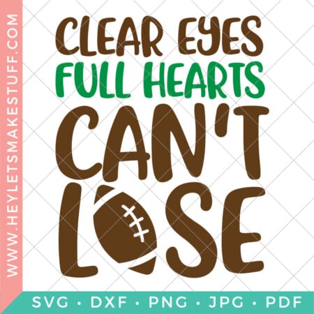 Clear Eyes, Full Hearts, Can't Lose SVG security image