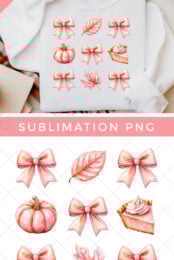 Coquette Free Thanksgiving Sublimation File pin image