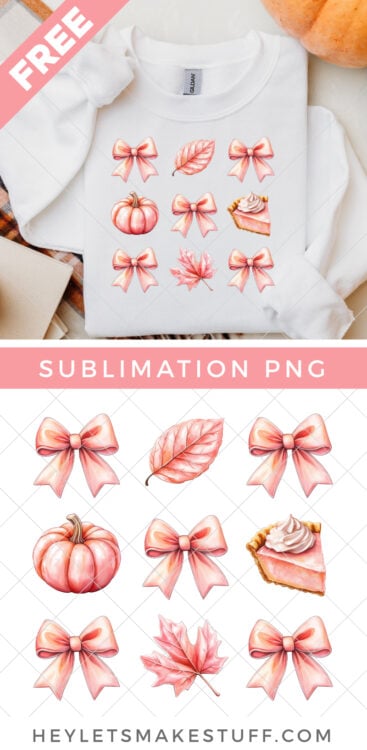 Coquette Free Thanksgiving Sublimation File pin image