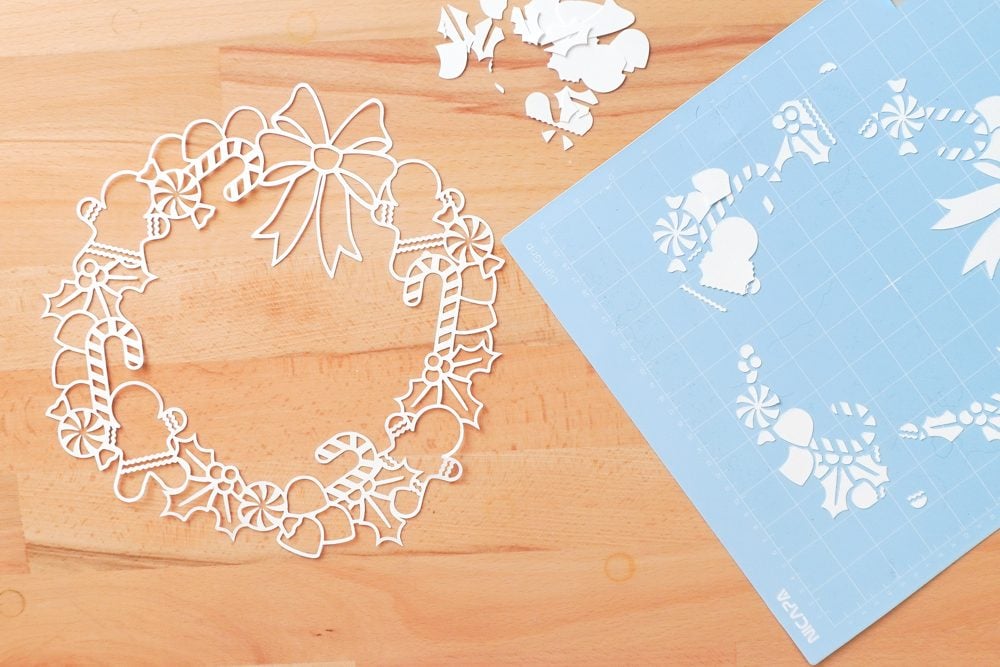 White layer entirely removed from the Cricut mat