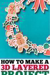 How to Make a 3D Layered Project with a Cricut pin image