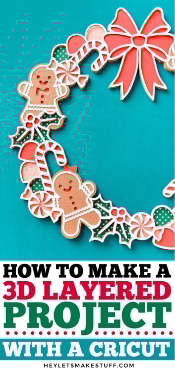 How to Make a 3D Layered Project with a Cricut pin image