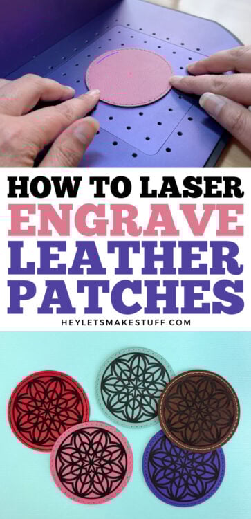 How to Laser Engrave Leather Patches pin image