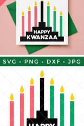 Happy Kwanzaa SVG pin image