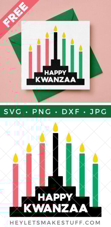 Happy Kwanzaa SVG pin image