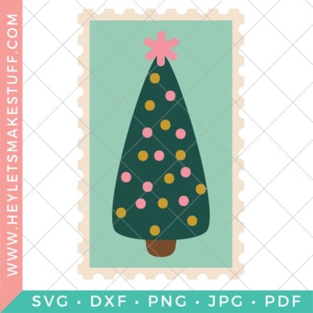 Christmas Tree Stamp SVG Security Image