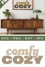 Comfy Cozy SVG pin image