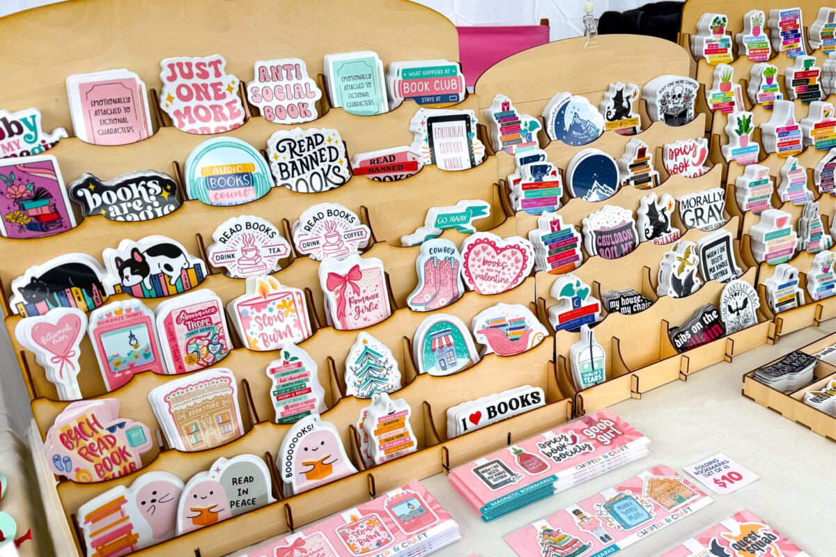 Chapter & Craft sticker display
