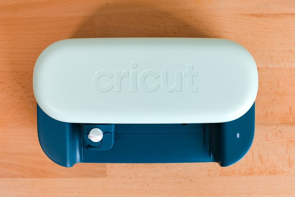 Cricut Joy 2 on a table, viewed from the top
