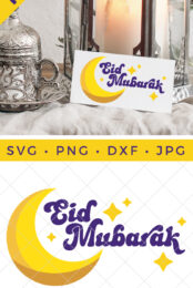Eid Mubarak SVG pin image