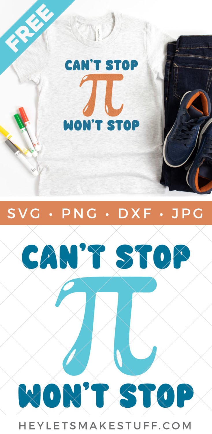 Free pi day svg pin image