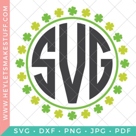 St. Patrick's Day Monogram SVG security image