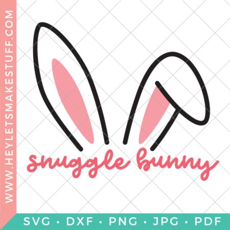 Free snuggle bunny SVG security image