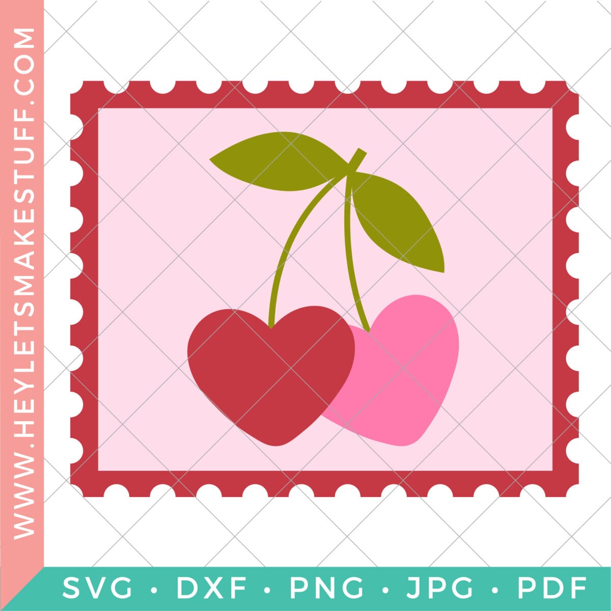 Valentine's Day Stamp SVG security image