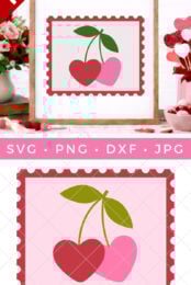 Valentine's Day Stamp SVG pin image