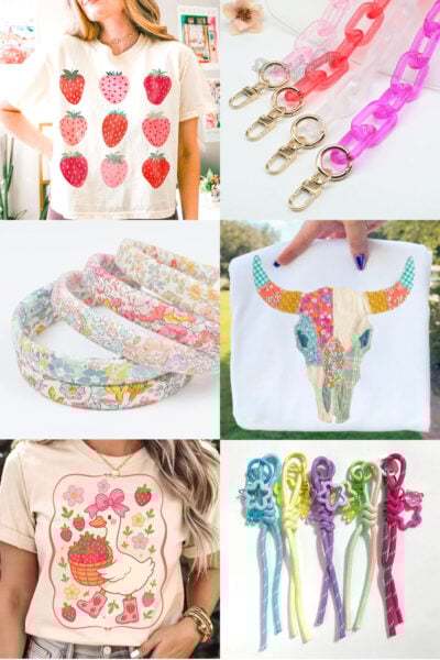 Collage of different projects that are trending for spring 2026