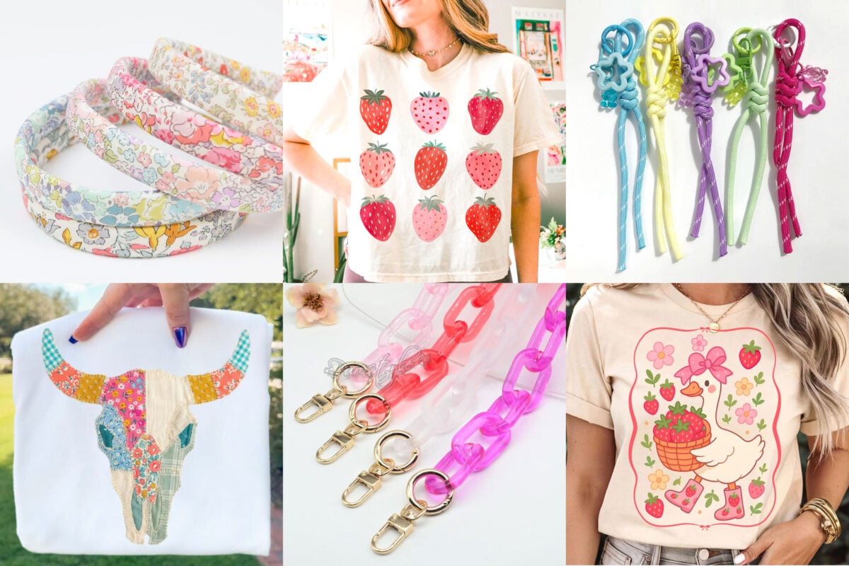 Collage of different projects that are trending for spring 2026