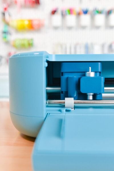 Cricut Explore 5 on a table, viewed from the front, up close