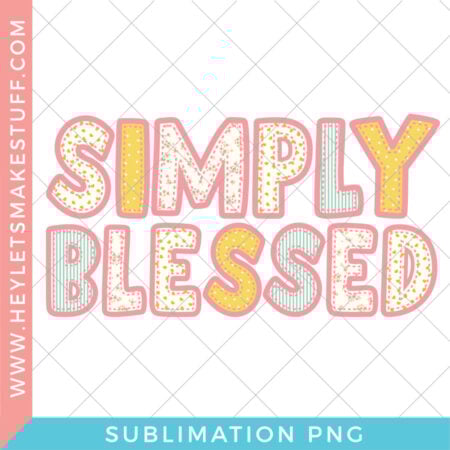 Simply Blessed sublimation file security image