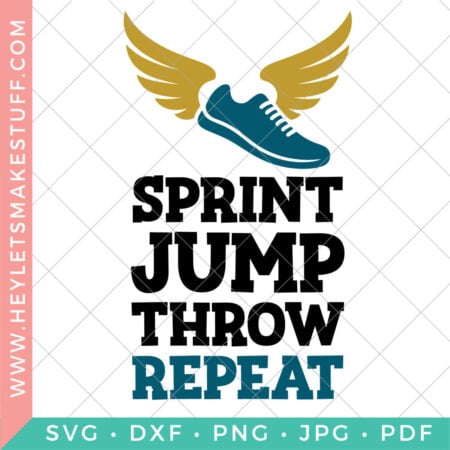 Track and Field SVG security image