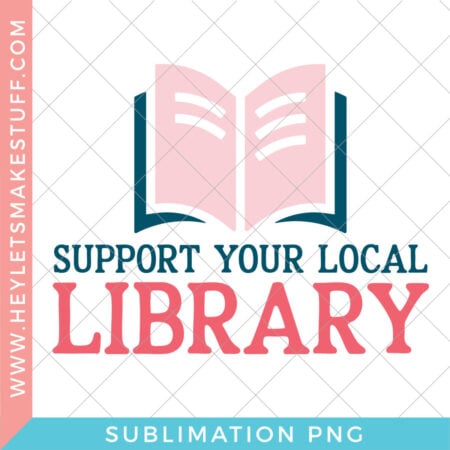 Support Your Local Library SVG security image