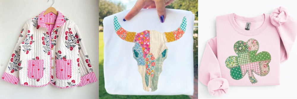 Collage of patchwork projects