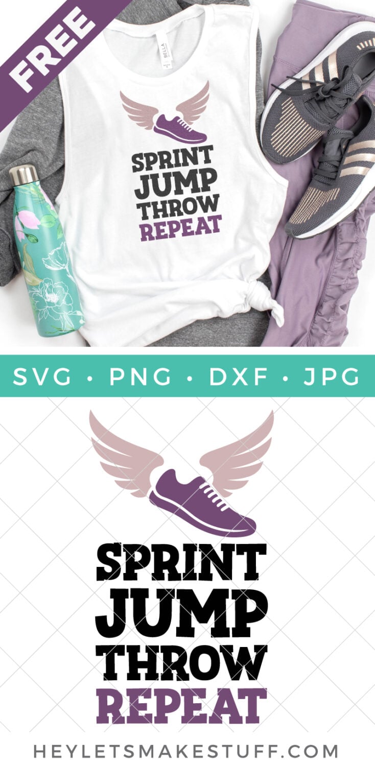 Track and Field SVG pin image