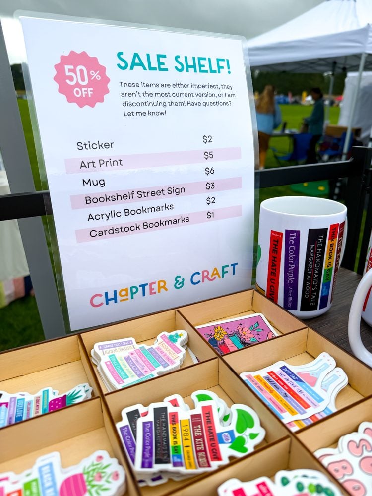 Chapter & Craft sale shelf display