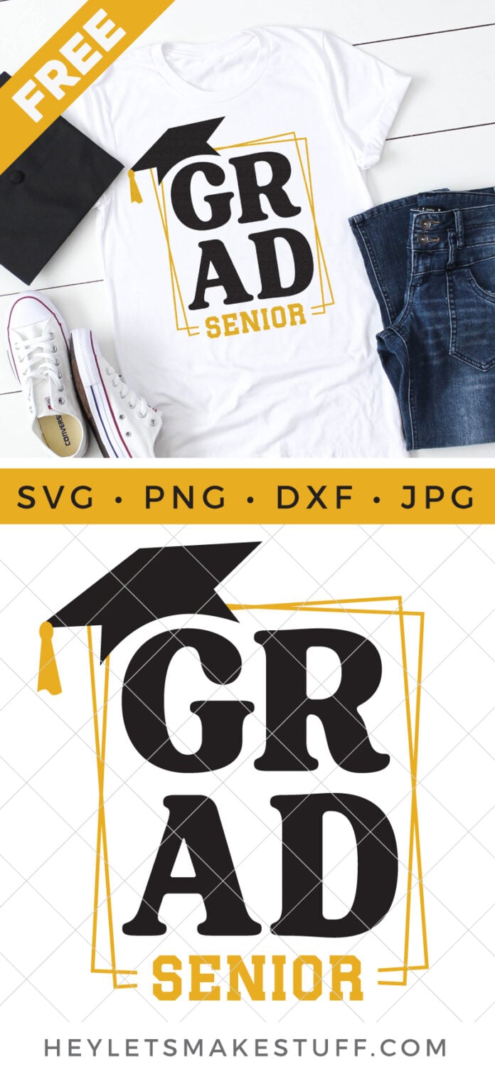 Grad Senior SVG File pin image
