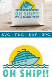 Free Family Cruise SVG pin image