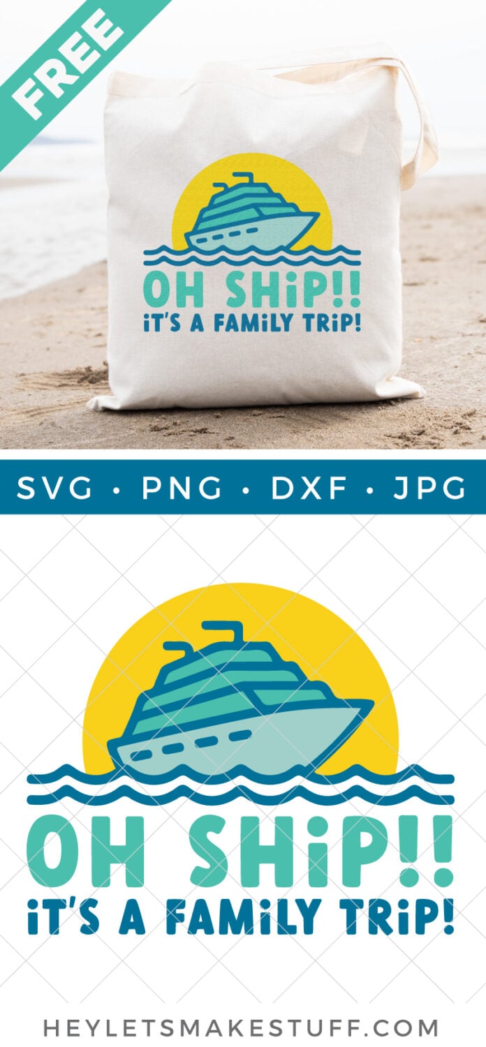 Free Family Cruise SVG pin image