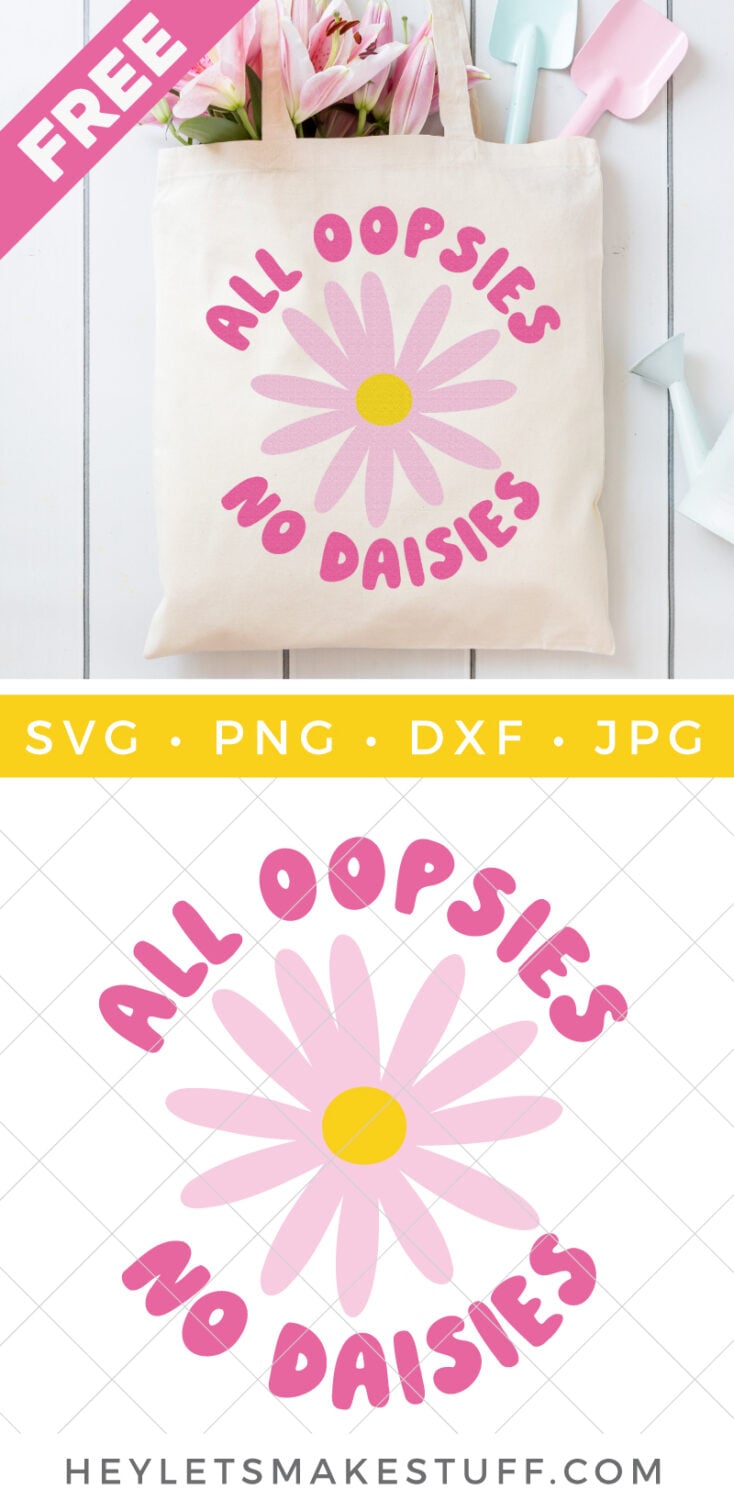Free Daisy SVG pin image